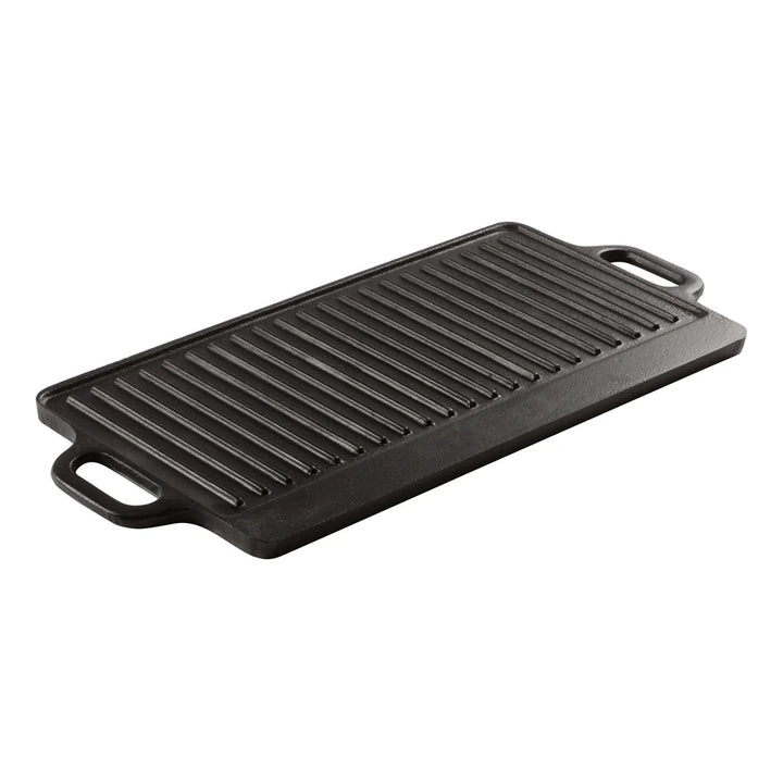 Winco IGD-2095 Rectangular Reversible Cast Iron Griddle, 20" x 9.5"