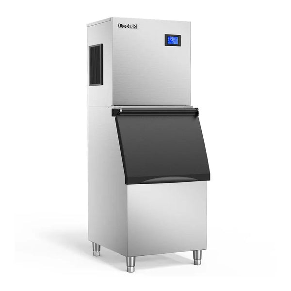 Coolski IM450 22'' Commercial Air Cooled Ice Maker Machine With Bin - 110V, 450 lb.-1