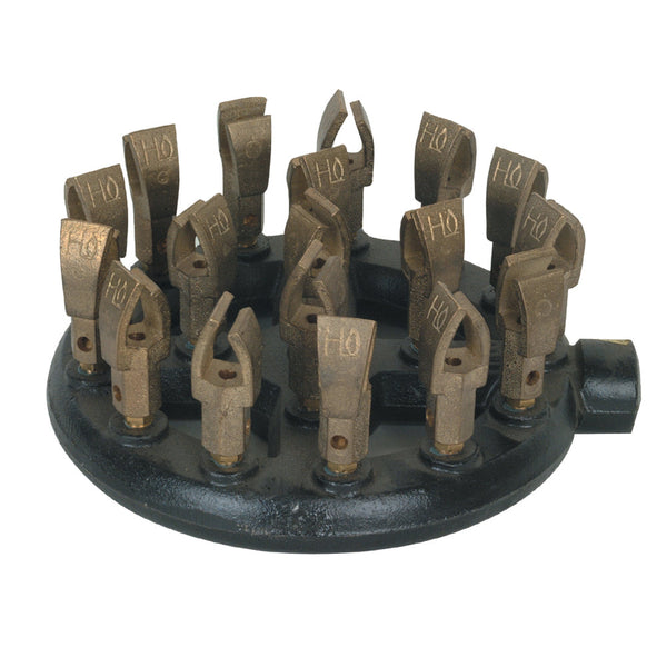 Thunder Group IRBR004CN Cast Iron Base 18 Nozzles Natural Gas Duck Burner, 125,000 BTU