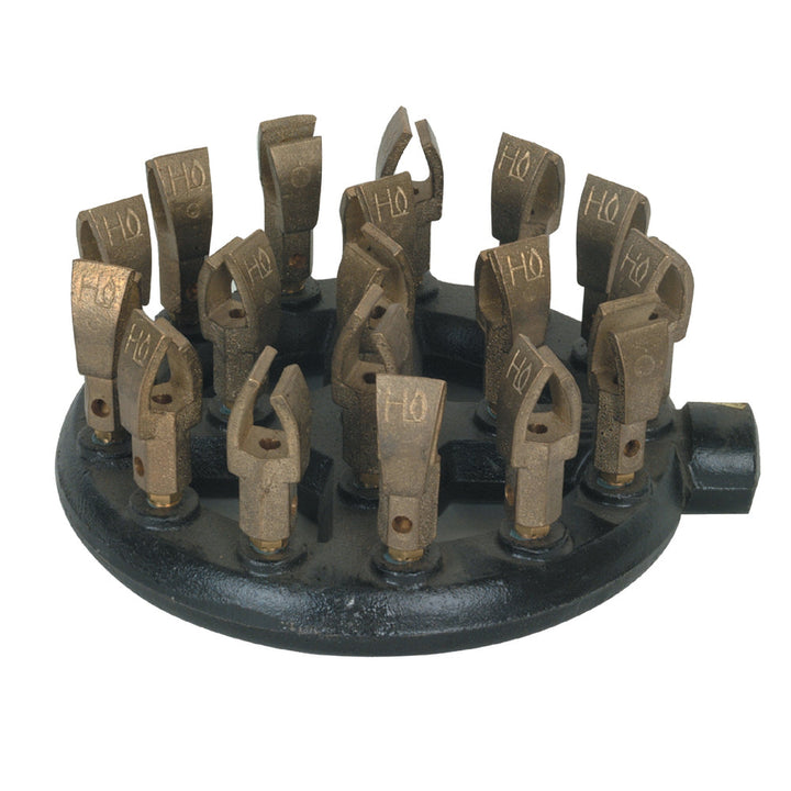 Thunder Group IRBR004CN Cast Iron Base 18 Nozzles Natural Gas Duck Burner, 125,000 BTU