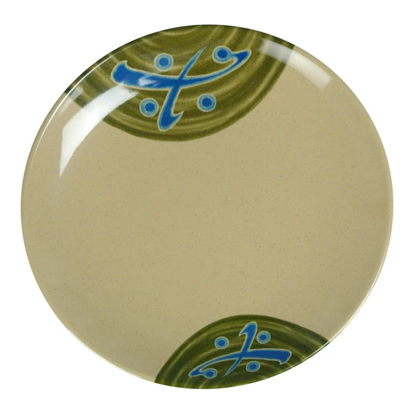 Yanco JP-1312 Japanese 12" Round Plate in Sand Melamine - Pack of 12