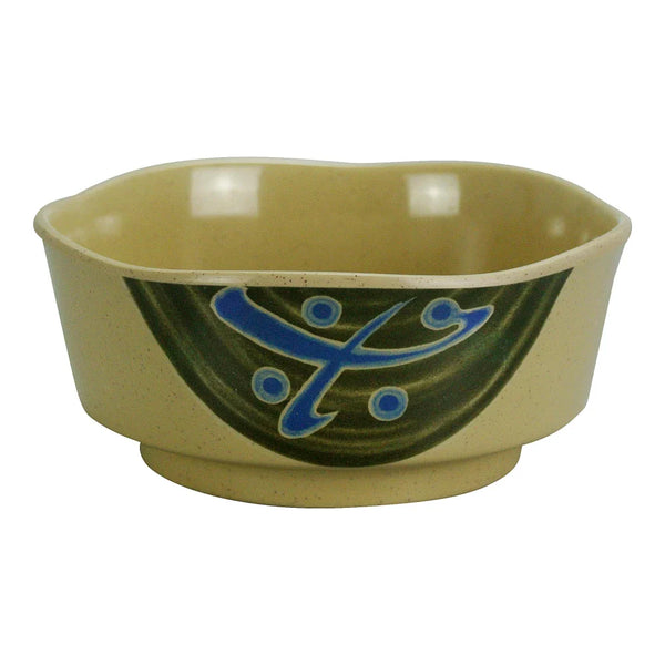 Yanco JP-3003 Japanese 5.5" Round Soup Bowl in Sand Melamine, 12oz - Pack of 48