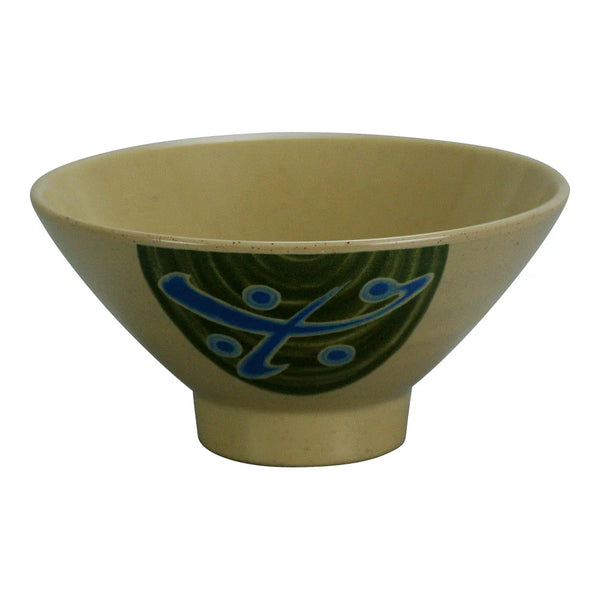 Yanco JP-3005 Japanese 4.75" Round Jingdu Bowl in Sand Melamine, 10oz - Pack of 48