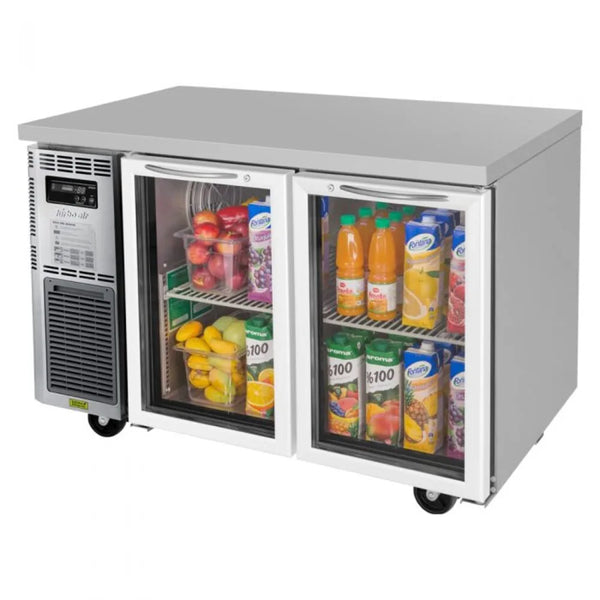 Turbo Air JUR-48-G-N 47-1/4" 1 Section J Series Undercounter Refrigerator, 10.66 cu. Ft., 115/60/1 , Side Mount