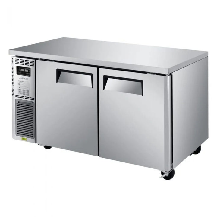 Turbo Air JURF-60-N 59" 2 Section J Series Undercounter Dual Temp Refrigerator/Freezer, 6.28/6.89 cu. Ft., 115/60/1, Side Mount