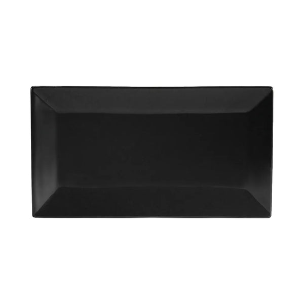 CAC China KC-14-BLK Rect. Platter Black 13" Case of 12 Pcs