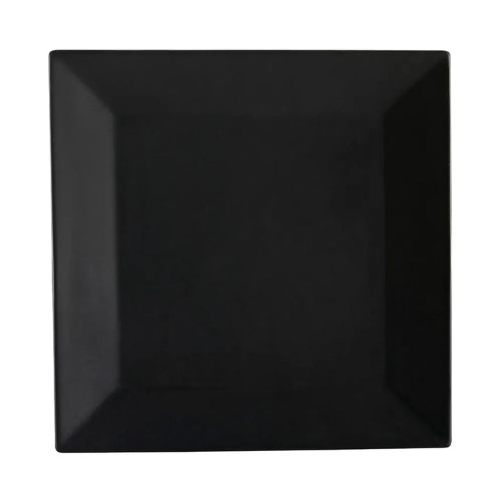 CAC China KC-21-BLK Square Plate Black 12" Case of 12 Pcs