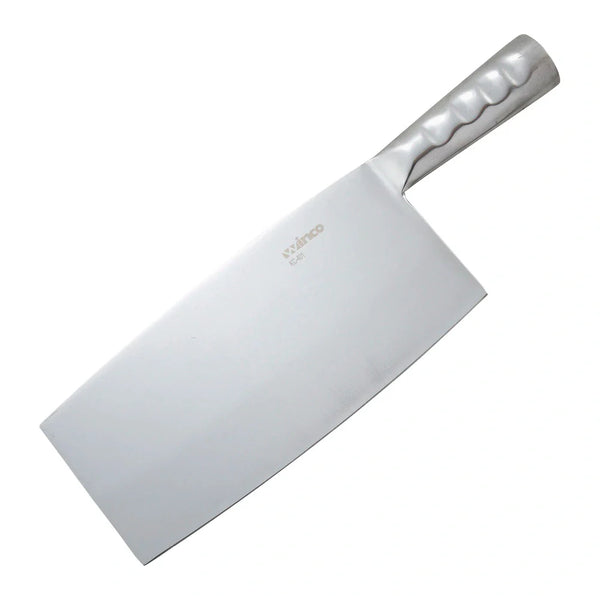 Winco KC-401 Chinese Cleaver with Steel Handle, 8-1/4" x 3-15/16"