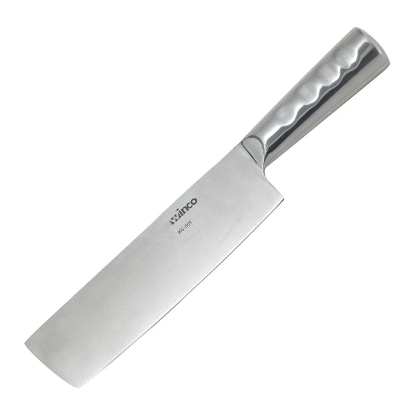 Winco KC-501 Chinese Cleaver, Steel Handle, 8" x 2-1/4" Blade