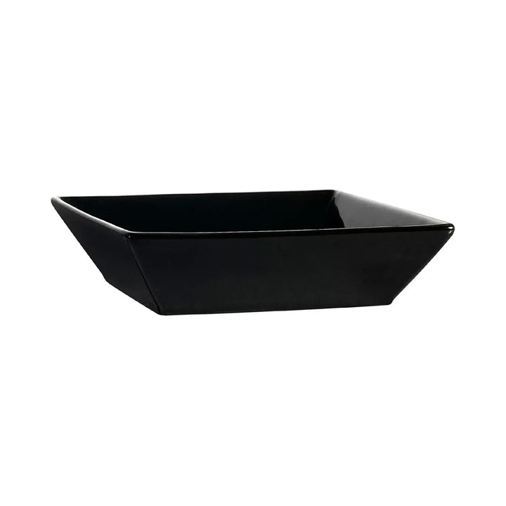 CAC China KC-B6-BLK Square Bowl Black 15 Oz 6" Case of 24 Pcs