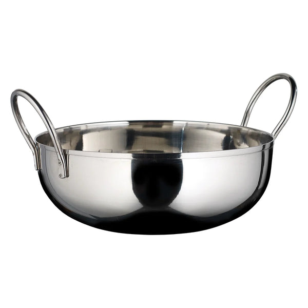 Winco KDB-7 Kady Bowl with Welded Handles, Stainless Steel, 40 oz., 7" Dia., 1.5" H