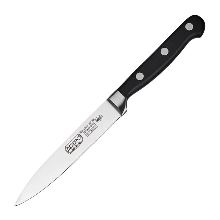 Winco KFP-50 5" Utility Knife, Triple Riveted, Full Tang Forged Blade