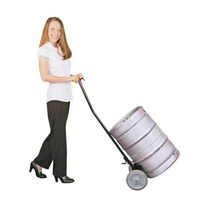 Bar Maid KPC-100, Keg Cart, 3/4" Steel Pipe, Ergo Handle, Powder Coat Finish — 8" Wheels w/Steel Bearings. 2