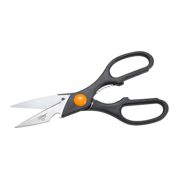 Winco KS-01 Stainless Steel Kitchen Shears with Plastic Handle