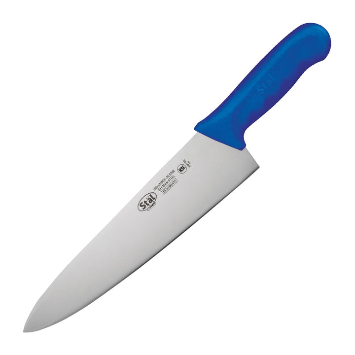 Winco KWP-100U 10" Cook's Knife, Blue PP Handle