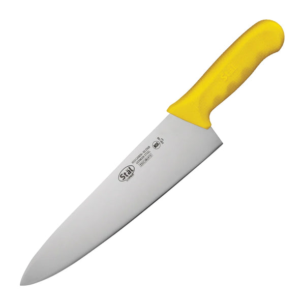 Winco KWP-100Y 10" Cook's Knife, Yellow PP Handle