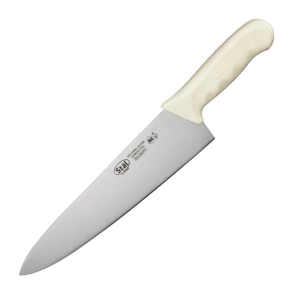 Winco KWP-100 10" Cook's Knife, White PP Handle