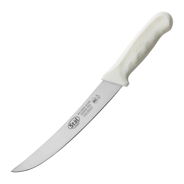 Winco KWP-82 8" Breaking Knife, White PP Handle