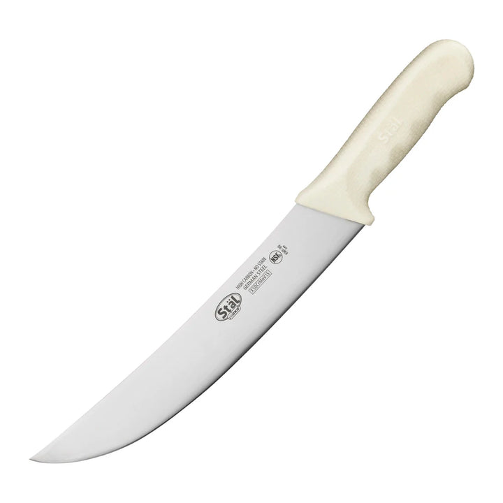 Winco KWP-90 9-1/2" Cimeter Knife, White PP Handle