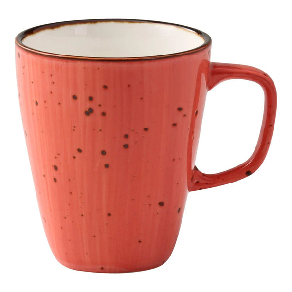 Yanco LY-503CR Lyon 10 Oz Reactive Glaze Coral Coffee Mug, Pack of 36