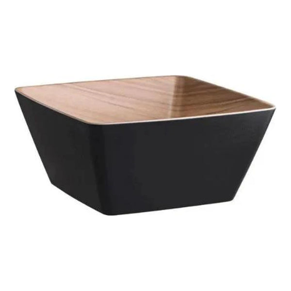 Zicco M2364B Melamine Buffet Square Bowl Black 25.4X25.4X11.7cm