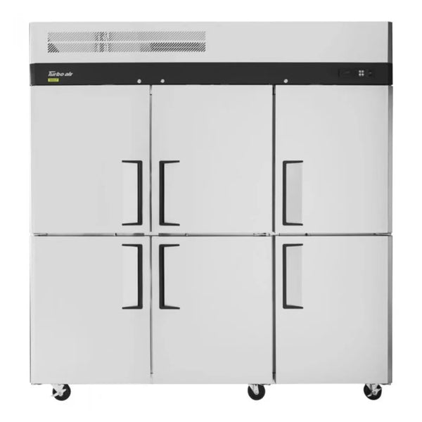 Turbo Air M3R72-6-N 77-3/4" 3 Section Top Mount Reach In Refrigerator, 65.6 cu. Ft., 115/60/1