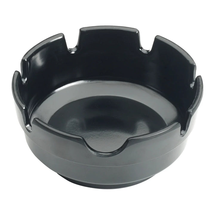 Winco MAS-4K Ashtray, 4"Dia, Black, Melamine