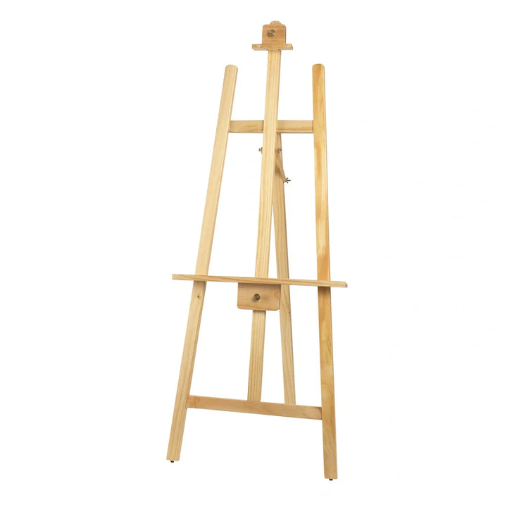 Winco MBBE-1 Natural Display Easel with Wooden Frame