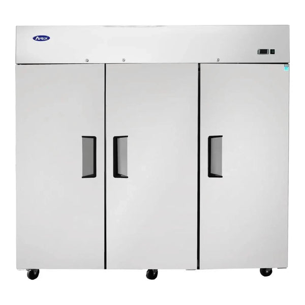 Atosa MBF8003GR 78" Reach-In Top Mount Freezer, 3 Three Door, 69.2 Cu.Ft