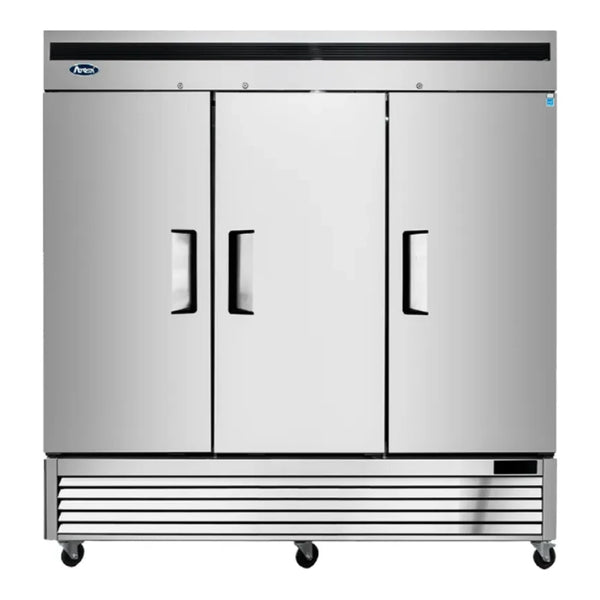 Atosa MBF8504GR 82" Reach-In Bottom Mount Freezer, 3 Three Door, 71 Cu.Ft