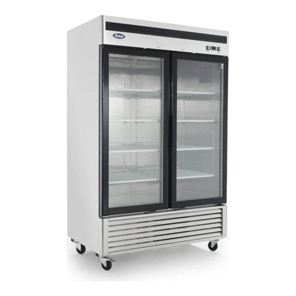 Atosa MCF8703ES 54.4" Bottom Mount Freezer, 2 Two Glass Door 44.8 Cu.Ft