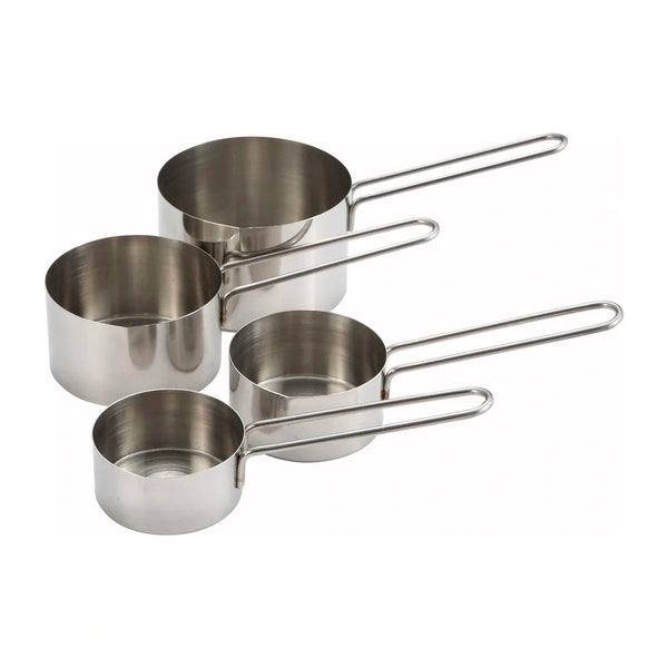 Winco MCP-4P Measuring Cup Set, 4pcs, Wire Handle, Stainless Steel