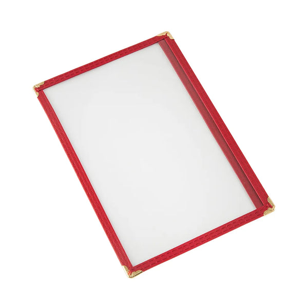 CAC China MCP1-58RD Menu Cover 1-Pocket Red 8-1/2x5-1/2" /Each