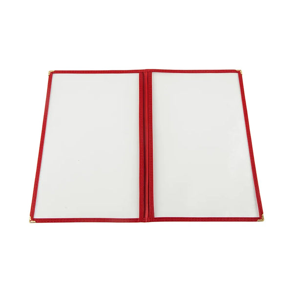 CAC China MCP2-914RD Menu Cover 2-Pocket Red 8-1/2x14" /Each