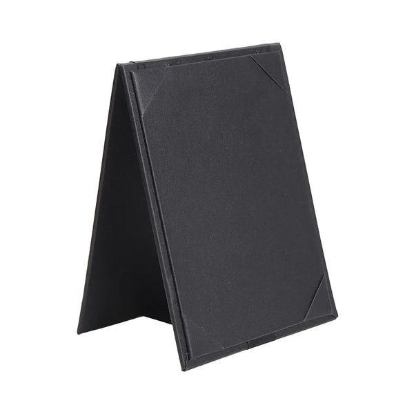 CAC China MCT2-75BK Menu Cover Tent 2-Panel Black 5x7" /Each