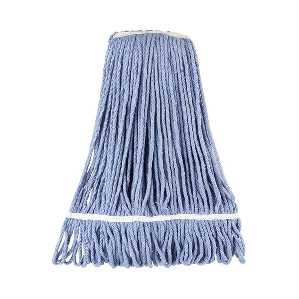 CAC China MHD2-24BL Mop Head Cotton Looped-End Blue 24 Oz Case of 20 Pcs