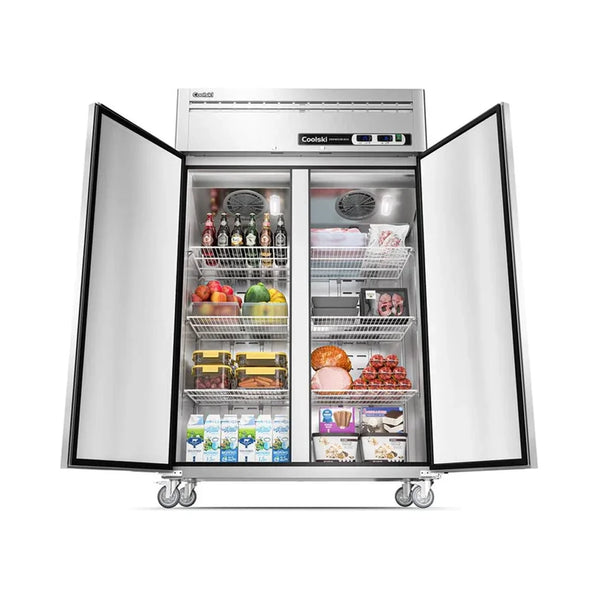 THS MK-48RF 48" 2 Section Solid Door Commercial Refrigerator and Freezer Combo - 36 Cu.ft