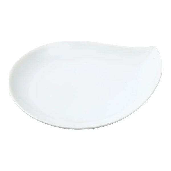 Yanco ML-806 MainLand 5.75" Leaf Shaped Plate, White Porcelain - Pack of 36