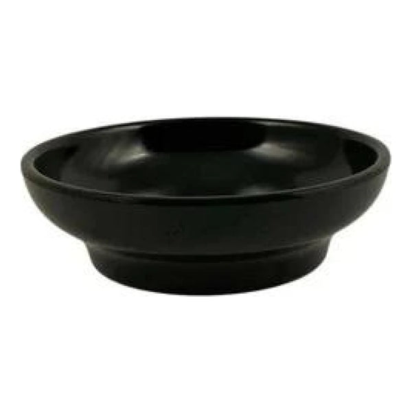 Thunder Group ML351BL1 4" x 1-1/4" Melamine Black Salsa Dish Pack of 12