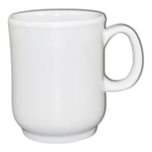 Thunder Group ML901W 8 oz Melamine Bulbous Mug Pack of 12