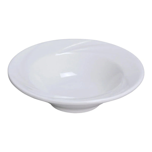 Yanco MM-3 Miami 9" Rim Soup Bowl, White Porcelain, 10oz - Pack of 24