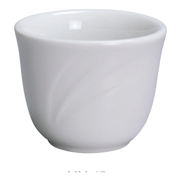 Yanco MM-45 Miami 3" Round Chinese Tea Cup, White Porcelain, 4.5oz - Pack of 72