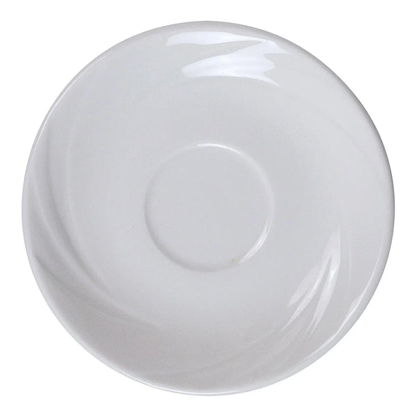 Yanco MM-55 Miami 4.88" A.D. Saucer, White Porcelain - Pack of 36