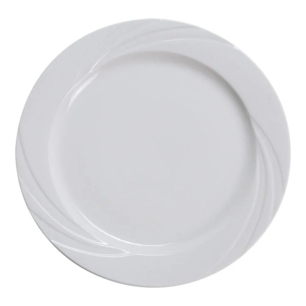 Yanco MM-6 Miami 6.25" Round Plate, White Porcelain - Pack of 36