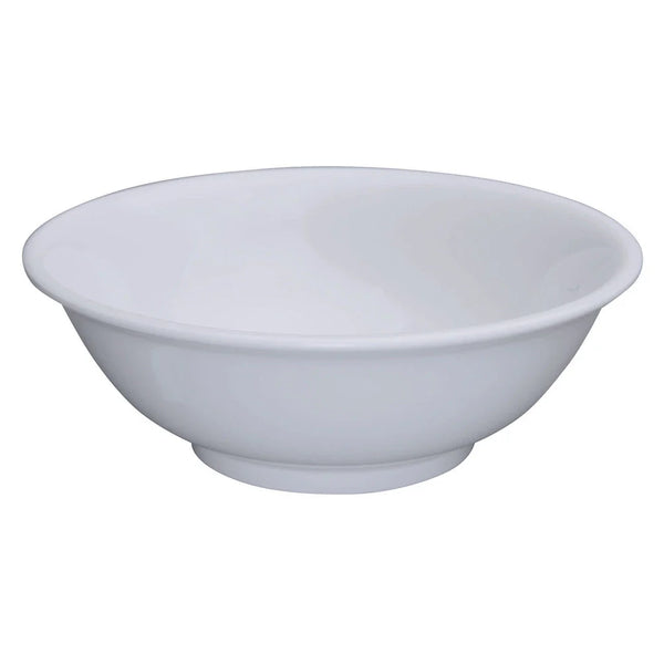 Winco MMB-32W White Melamine Rimless Bowls, 32 Oz