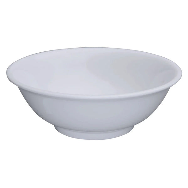 Winco MMB-41W White Melamine Rimless Bowls, 41 Oz