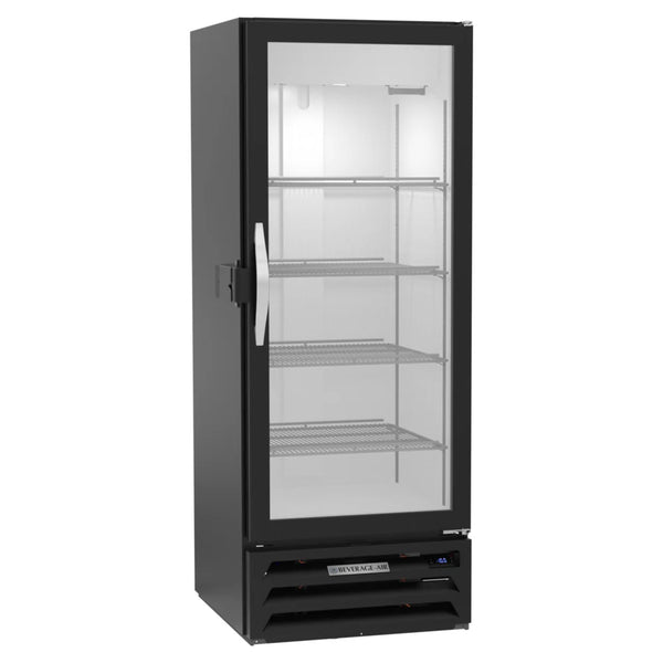 Beverage-Air MMF12HC-1-B-IQ MarketMax 24" Black Glass Door Merchandiser Freezer with Electronic Lock