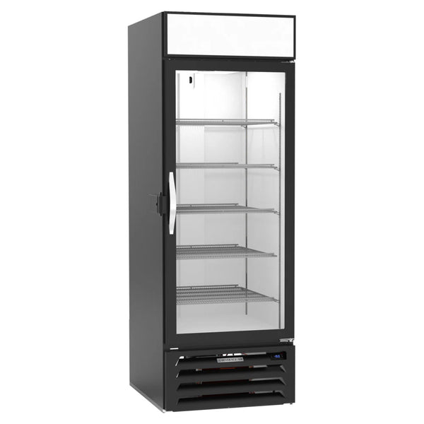 Beverage-Air MMF23HC-1-B-IQ MarketMax 27" Black Glass Door Merchandiser Freezer with Electronic Lock