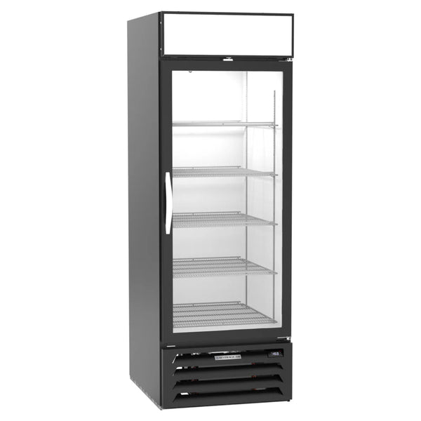 Beverage-Air MMF23HC-1-B MarketMax 27" Black Glass Door Merchandising Freezer with LED Lighting