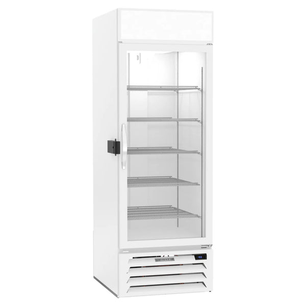 Beverage-Air MMF23HC-1-W-IQ 27" White Glass Door Merchandiser Freezer with Electronic Lock